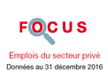 Couverture Focus Emplois 2016