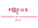 Couverture Focus Information et communication 2014 Couverture Focus Information et communication 2014