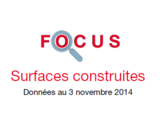 Couverture Focus Surfaces construites 2014 Couverture Focus Surfaces construites 2014